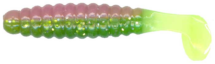Charlie Brewers Crappie Grub 1.5In 18Pk Chicken