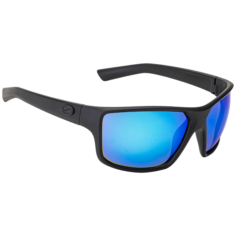 Strike King Plrzd S11 Clnch Sunglass Black/Blue Mirror