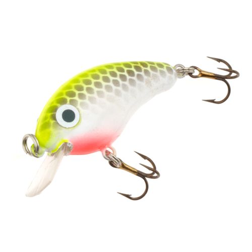 Strike King Bitsy Minnow Crankbait 1.25In 1/8Oz Chart/White