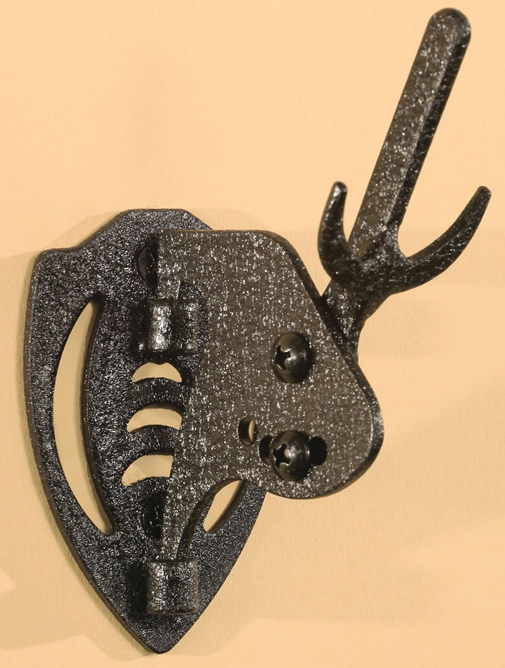 Skull Hooker Mini Hooker Wall Mount Black