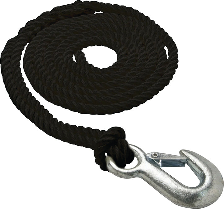 Shoreline Marine Trailer Winch Rope 3/8In X20Ft Braid W/Hook