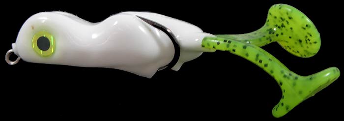 Scumfrog Little Big Foot Frog 5/16Oz White/Green Legs