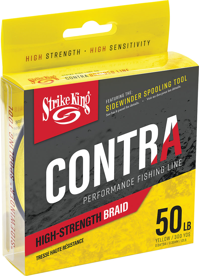 Strike King Contra Braid Line Hi-Vis Yellow 300Yd 50Lb