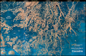 Standard Map Laminated Fishing Map Cocodrie