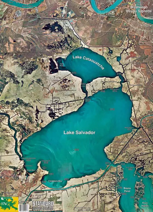 Standard Map Laminated Fishing Map