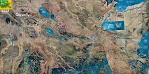 Standard Map Laminated Fishing Map