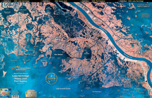 Standard Map Laminated Fishing Map Happy Jack/Lake