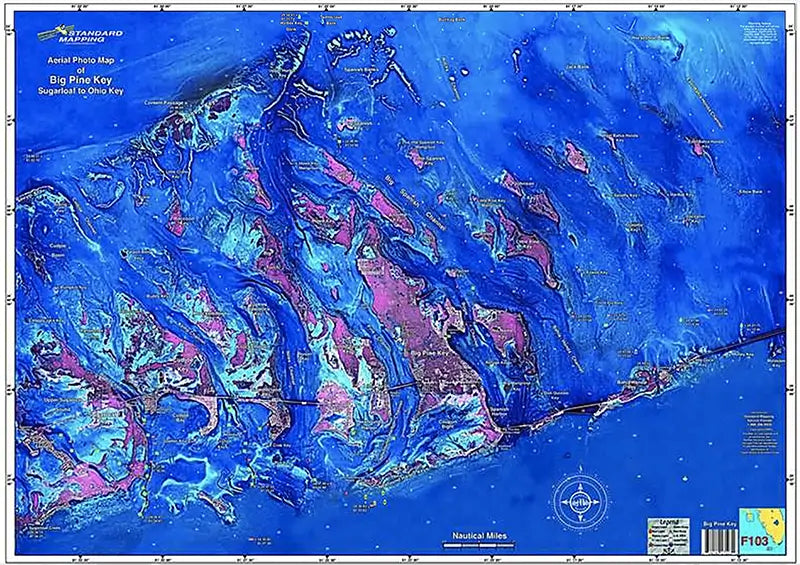 Standard Map Laminated Fishing Map
