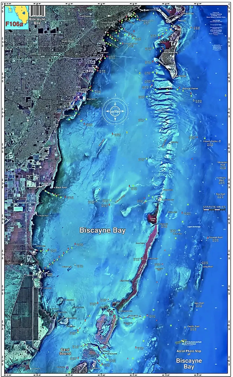 Standard Map Laminated Fishing Map