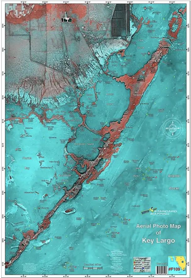 Standard Map Laminated Fishing Map