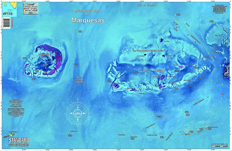 Standard Map Laminated Fishing Map