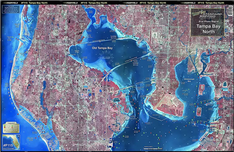 Standard Map Laminated Fishing Map