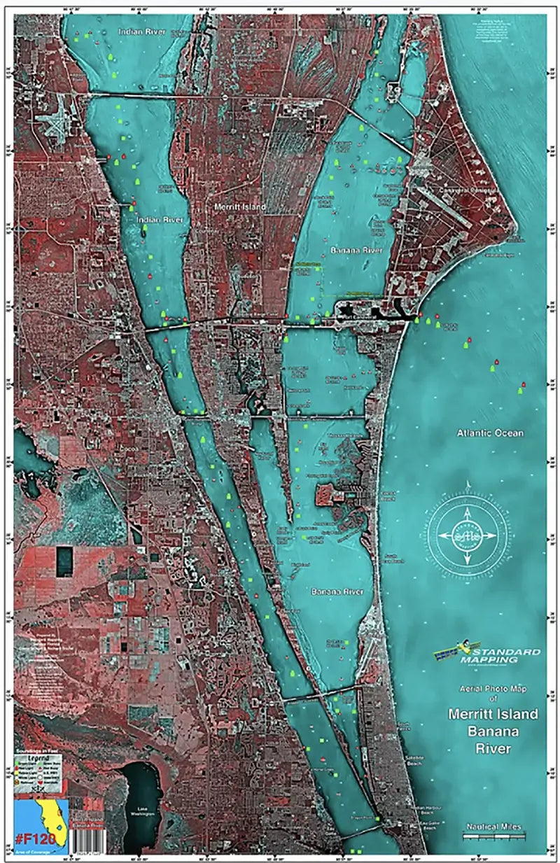 Standard Map Laminated Fishing Map