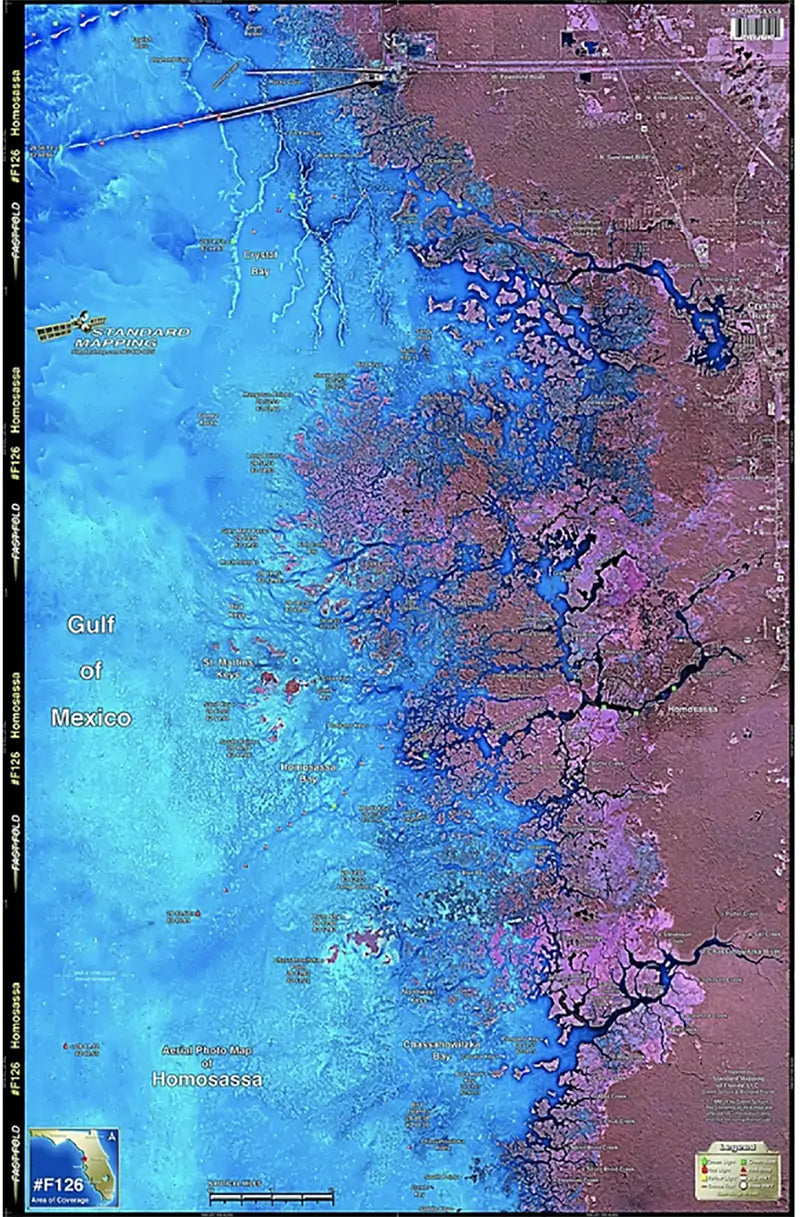 Standard Map Laminated Fishing Map