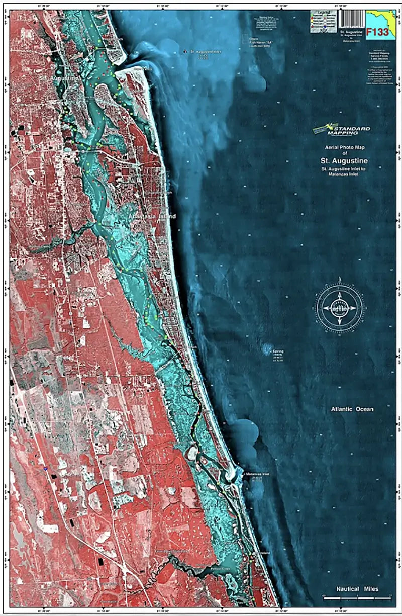 Standard Map Laminated Fishing Map