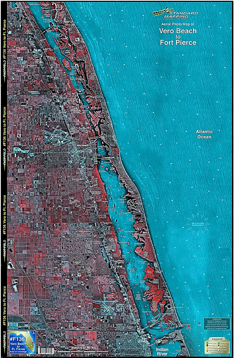 Standard Map Laminated Fishing Map Sebastian
