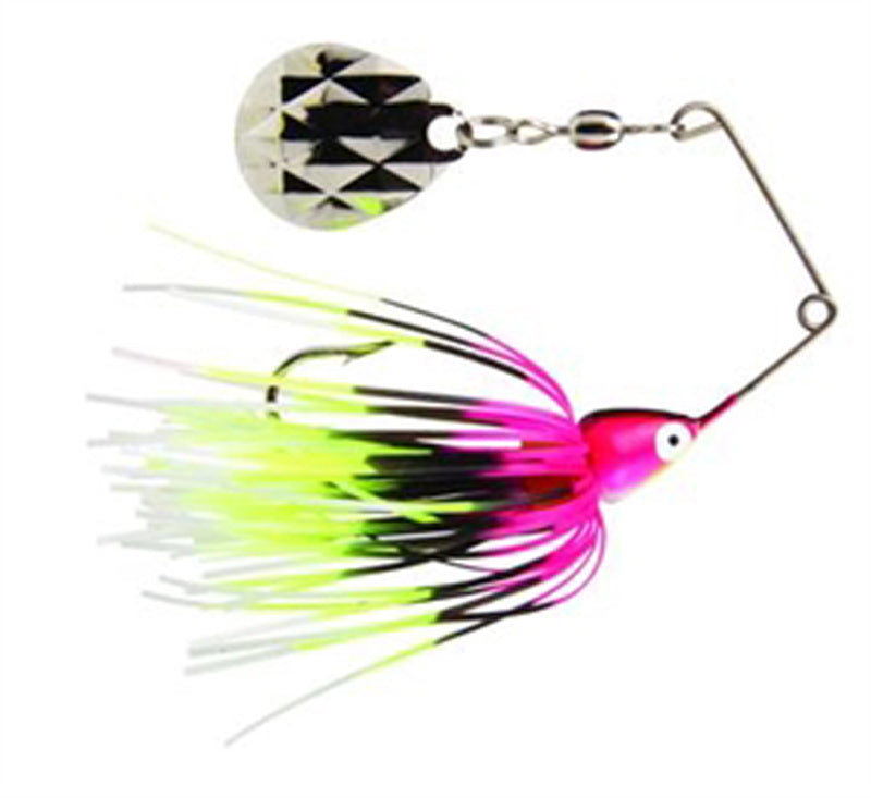 Strike King Mini King Spinnerbait 1/8Oz Sgl/Co Red/Pnk/Grn