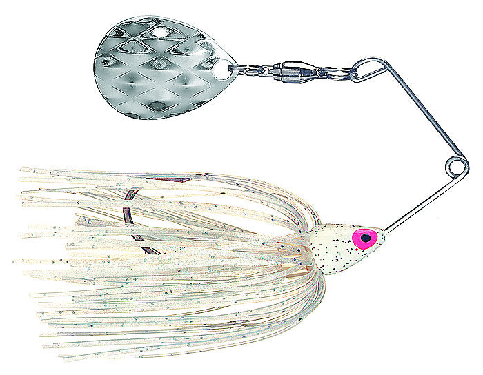 Strike King Mini King Spinnerbait 1/8Oz Sgl/Co White
