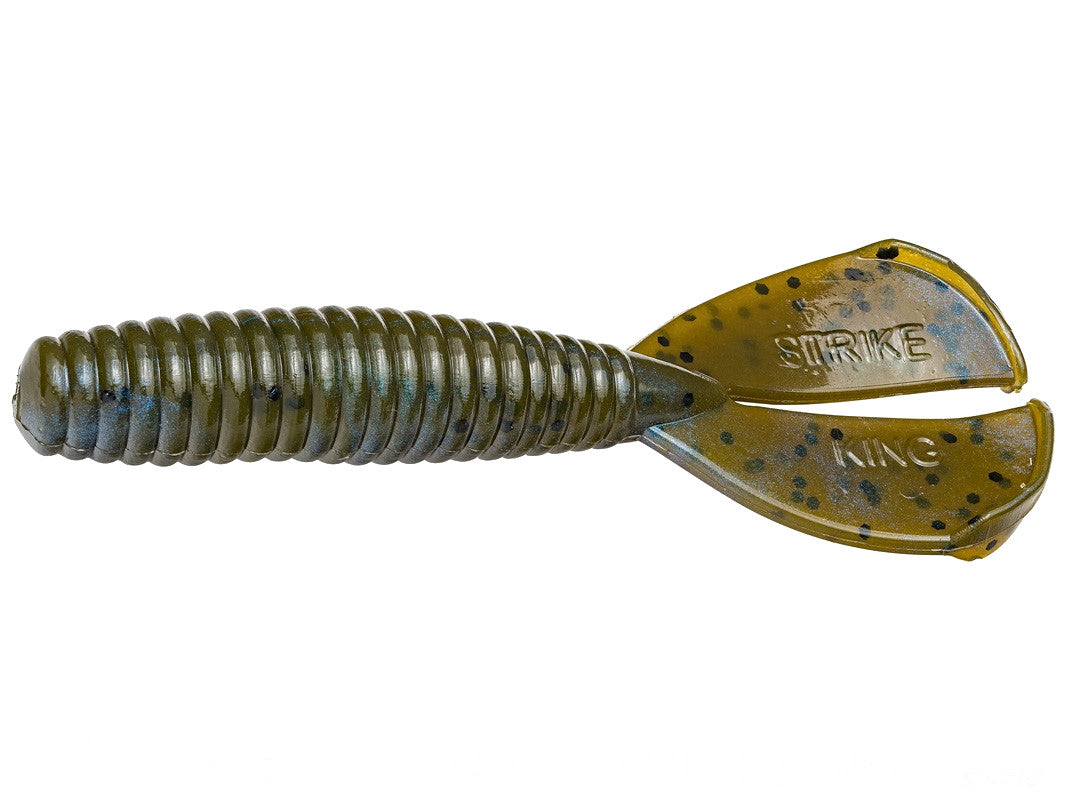 Strike King Rage Tl Baby Menace Grub 3In 9Bg Blue Craw
