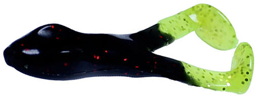 The Frog Factory Ribbit Runt Runner Frog 1/8Oz Blk/Red Flk/Chart
