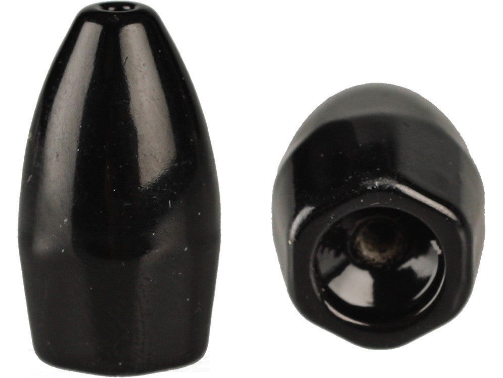Strike King Tungsten Worm Weight Black 1/8Oz 4Pk