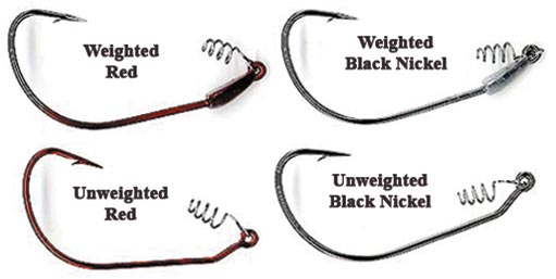 The Frog Factory Wedge Ribbet Spr-Lk Hook Black 5/0 1/8Oz 2Pk