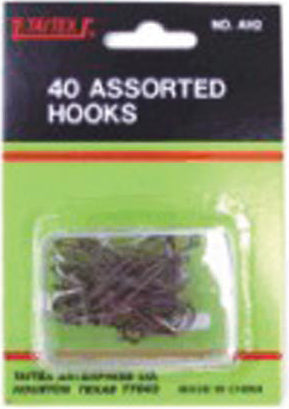 Taitex Assorted Hooks Hang Pack 40Pc