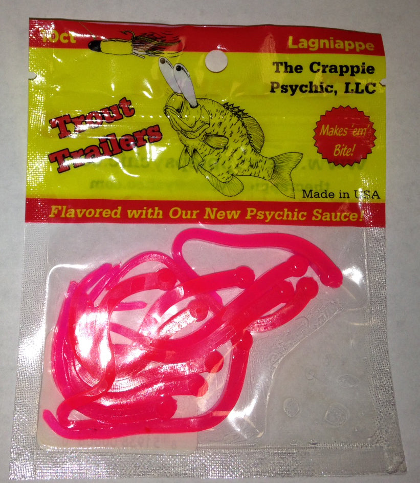 The Crappie Psychic Trout Trailer 2.6In 11Bg Flamingo
