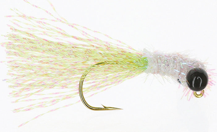 The Crappie Psychic Iddy Biddy Grass Shrimp 1/16Oz 3Pk Wht/Chat/Blk