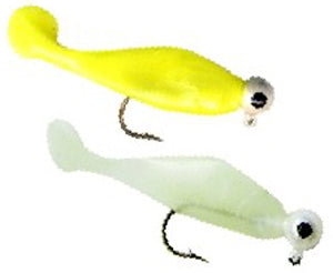 Texas Tackle Factory Double Shad Rig 1/8Oz Glo Wht/Glo Chat