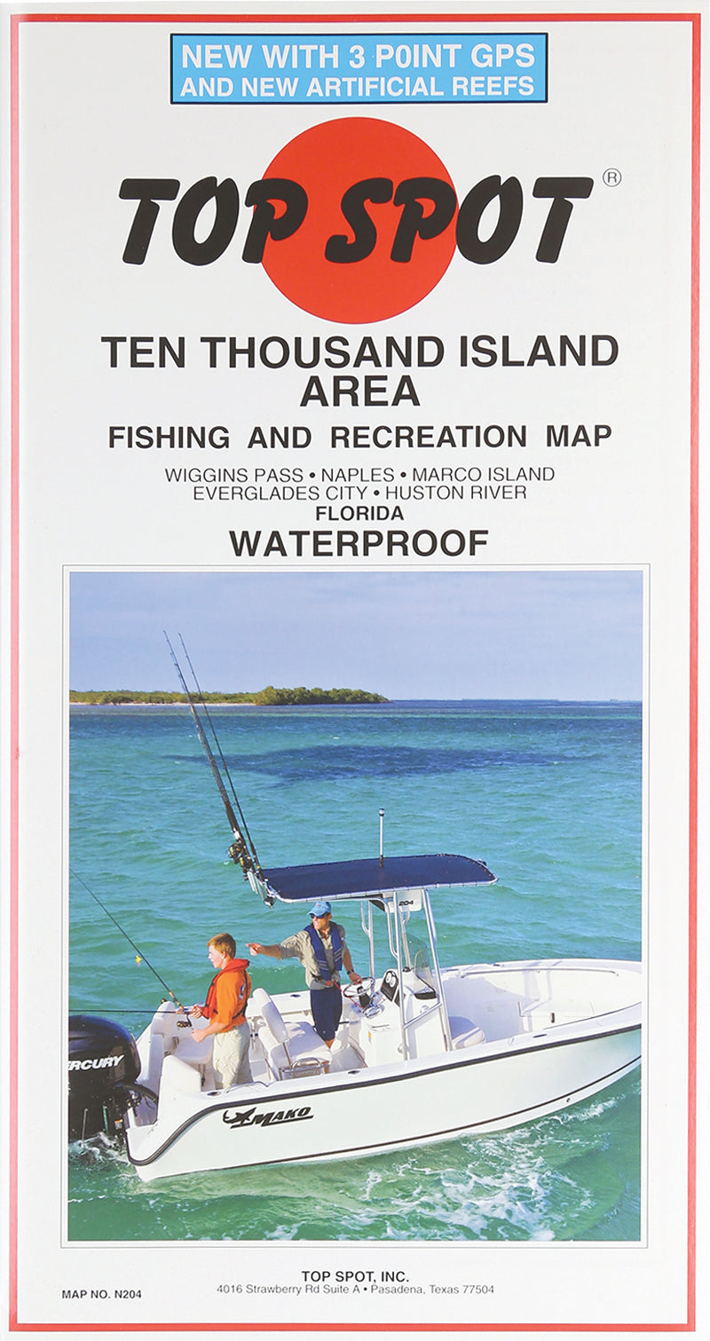 Top Spot Fishing Map 10,000 Islands
