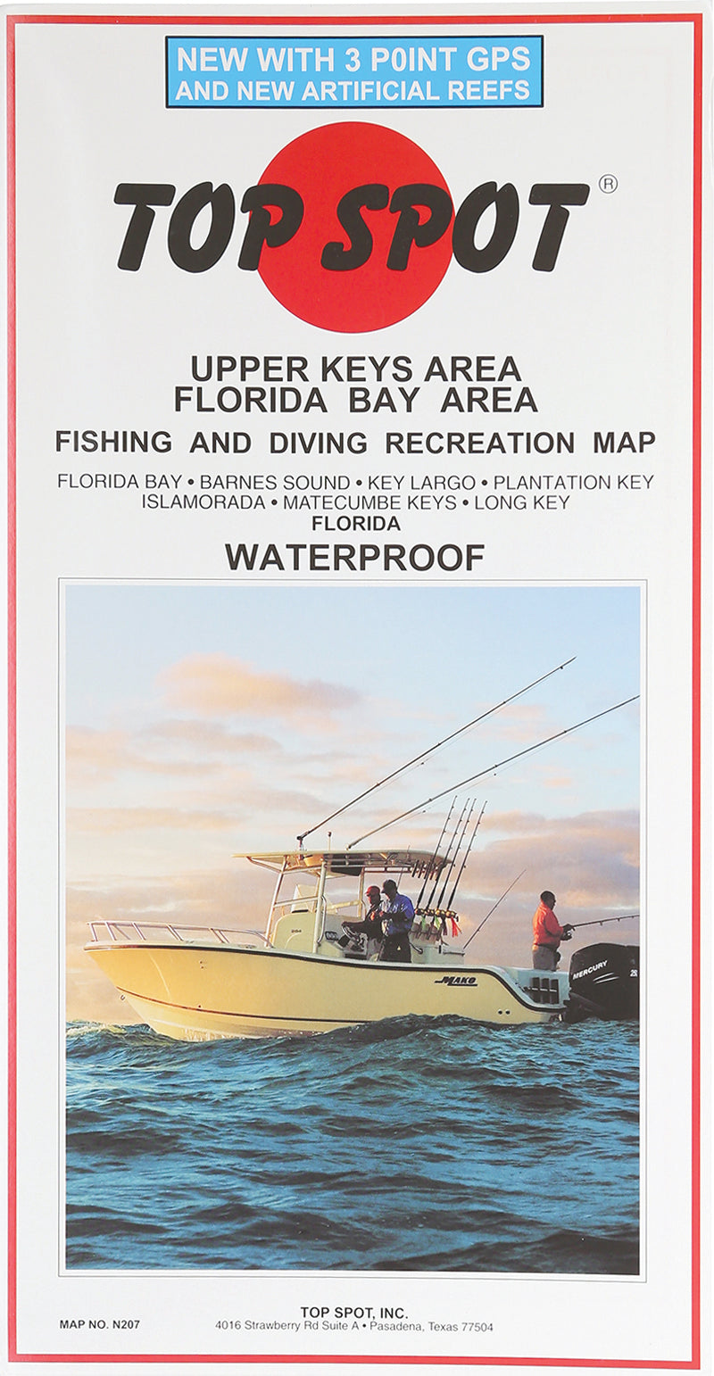 Top Spot Fishing Map Florida Bay Upper Keys