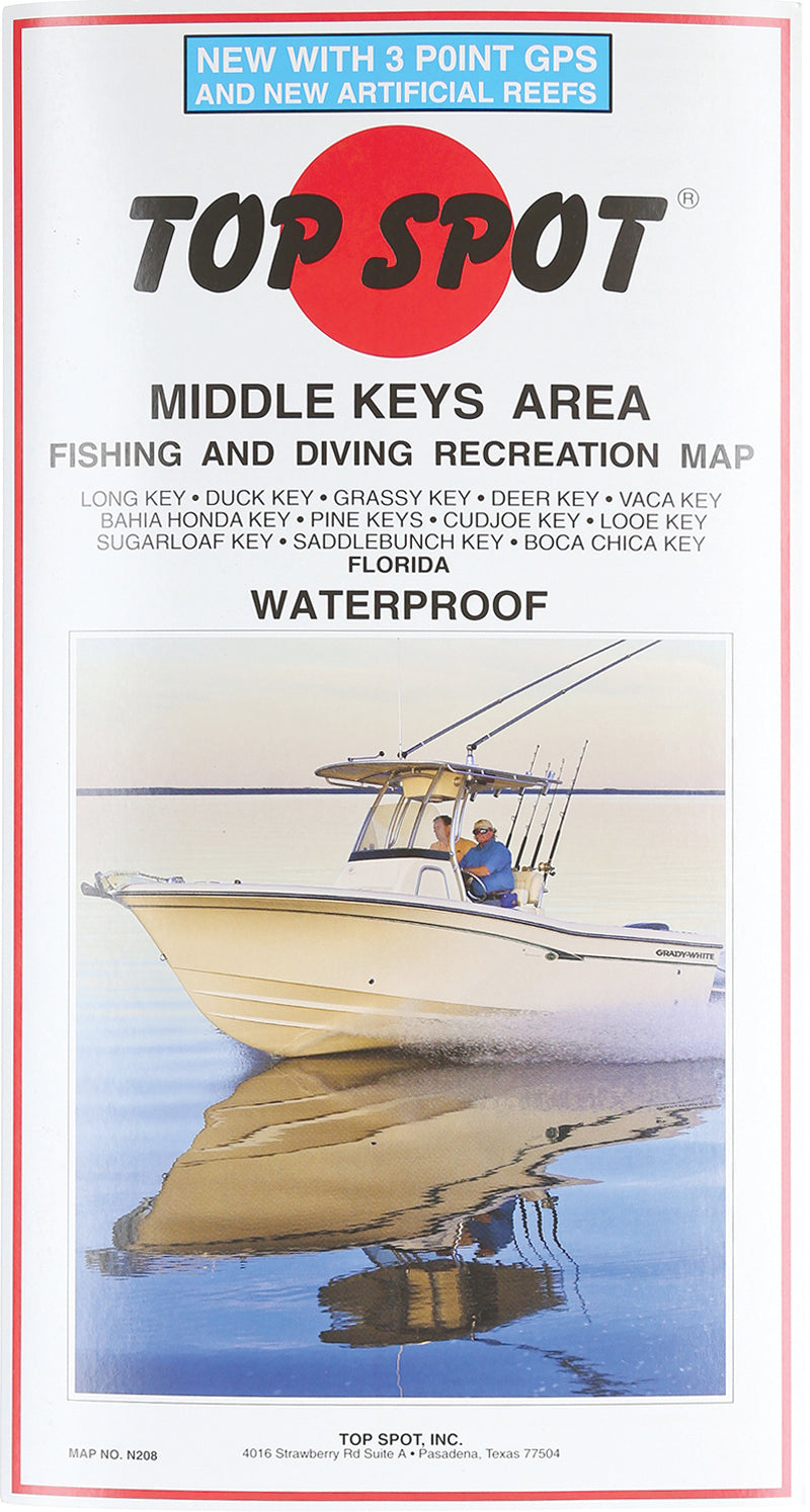 Top Spot Fishing Map Middle Bay Area