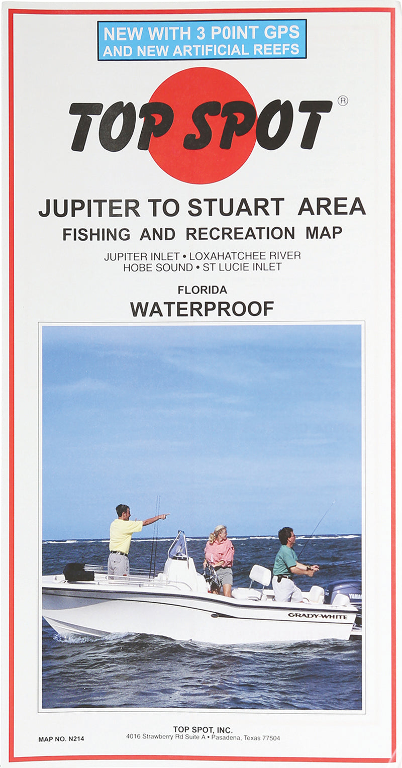 Top Spot Fishing Map Jupiter-Stuart