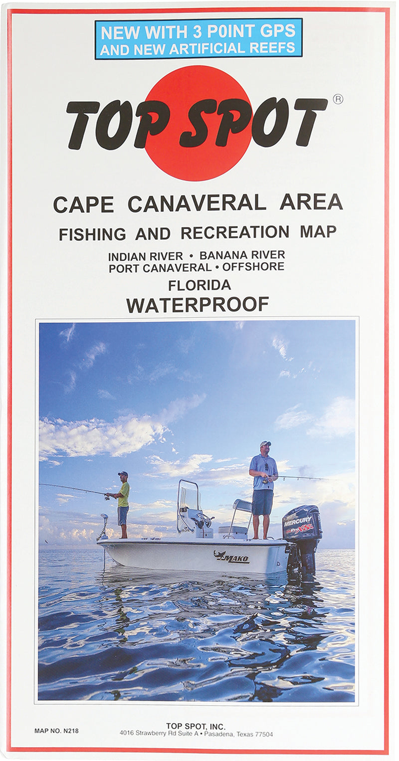 Top Spot Fishing Map Cape Canaveral