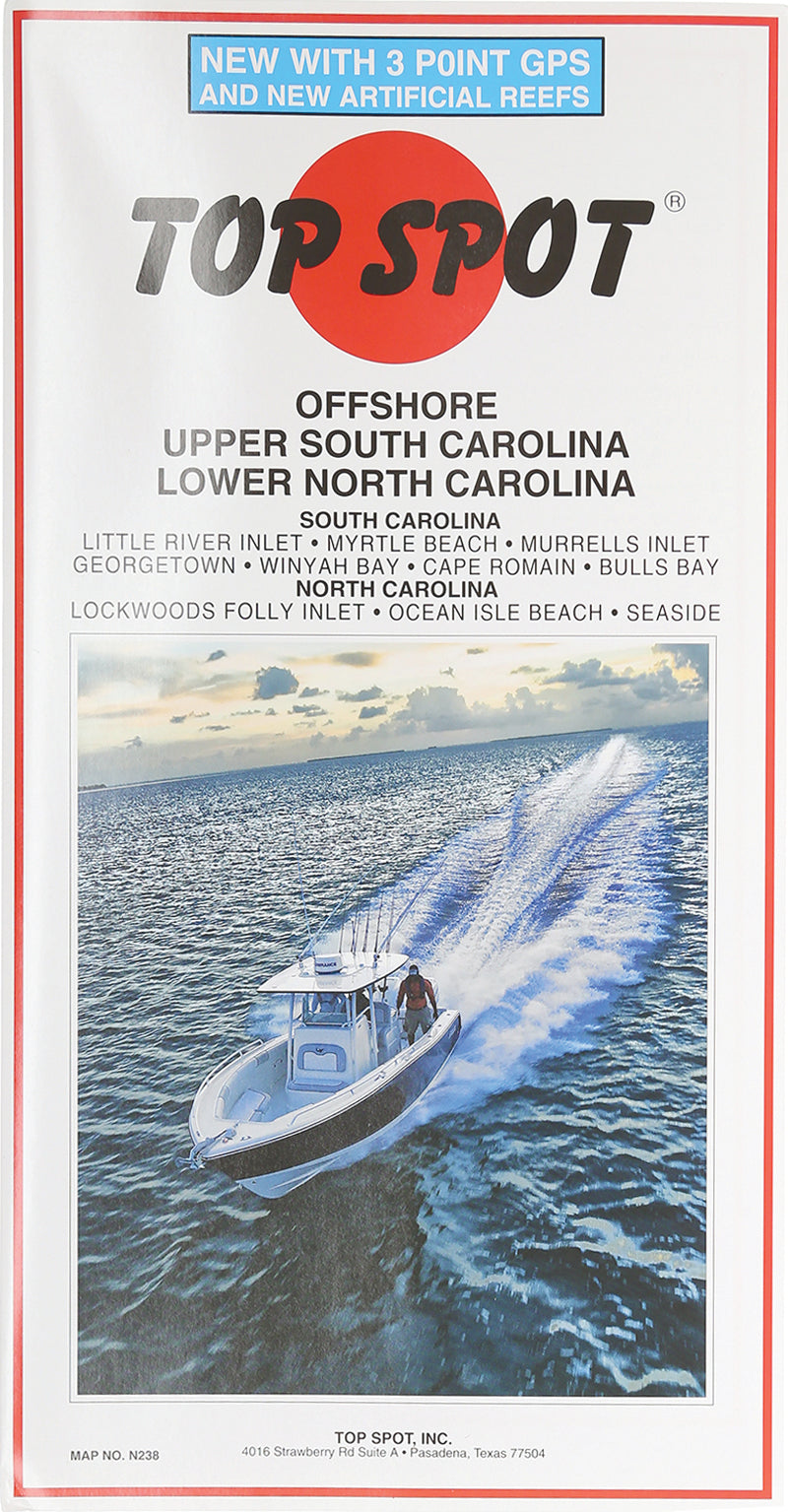 Top Spot Fishing Map Carolina Offshore