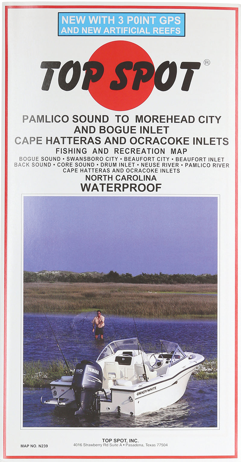 Top Spot Fishing Map Nc Inshore/Palico S Mrhd