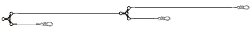 Taitex Piano Wire Leader 2-Drop 36Ring