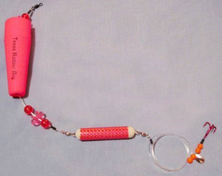 Texas Rattlin Rig Rattlin Poppin Float Rig 4In Pink