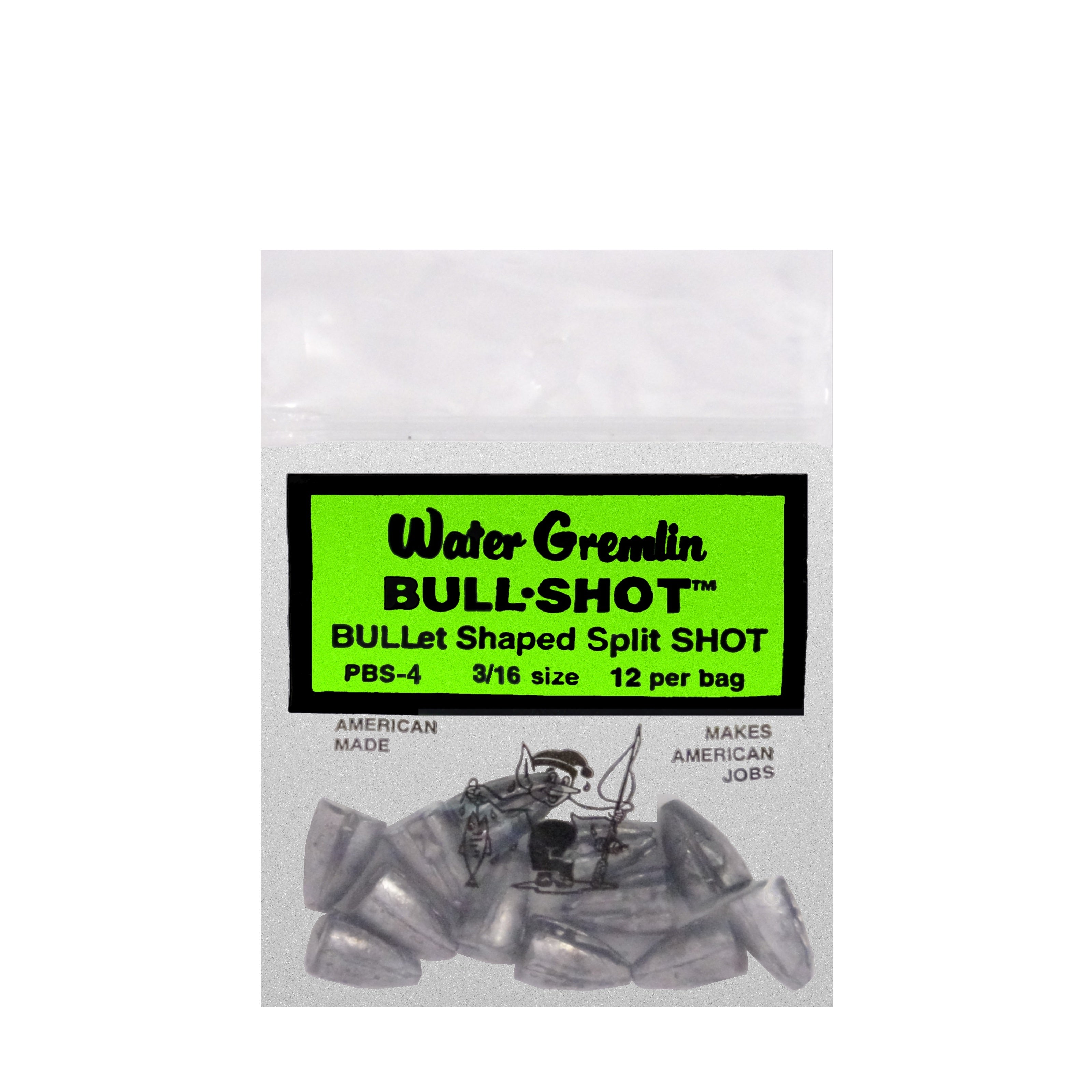 Water Gremlin Bull Shot Sinker 3/16Oz 12Pk