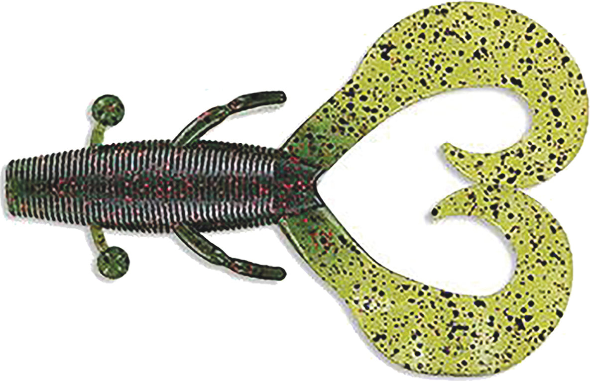 Yamamoto Cowboy Creature Bait 4In 7Bg Wtrmln/Red Fl