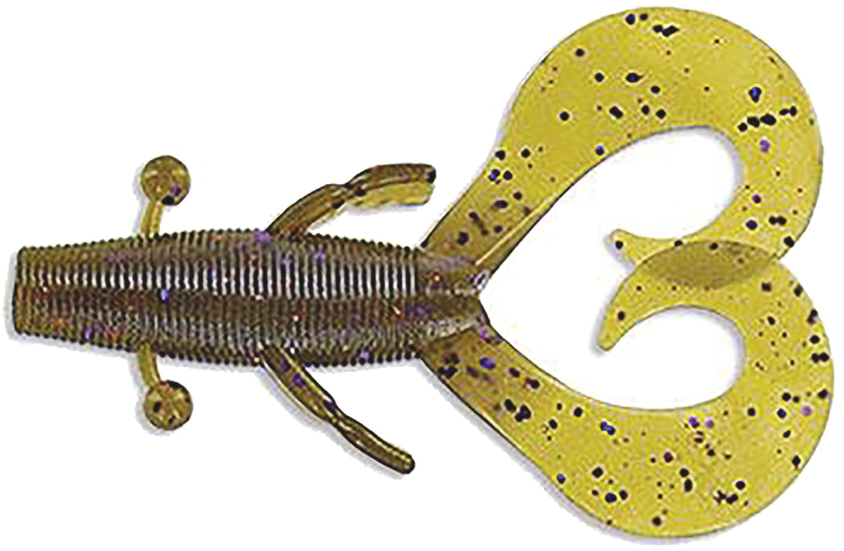 Yamamoto Cowboy Creature Bait 4In 7Bg Grn Pump/Prp-Cop