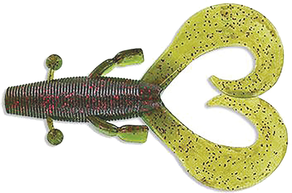 Yamamoto Cowboy Creature Bait 4In 7Bg Grn Pump/Red Fl