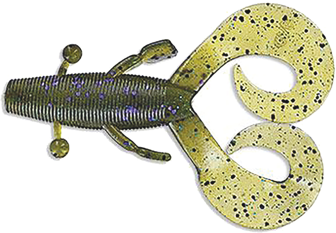 Yamamoto Cowboy Creature Bait 4In 7Bg Smk/Purp/Blu Lam