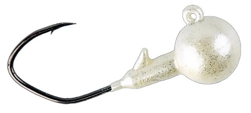 Yum Ff Sonar Jighead 1/4Oz 3/0 3Pk Pearl