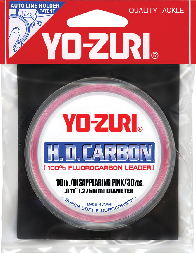 Yo-Zuri Hd Fluorocarbon Leader Disappe Pink 10Lb 30Yd