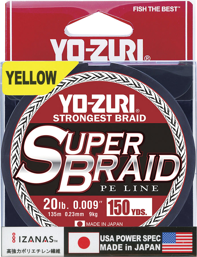 Yo-Zuri Superbraid Line Hi-Vis Yellow 20Lb 150Yd
