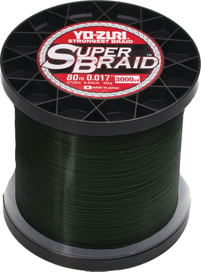 Yo-Zuri Superbraid Line Dark Green 80Lb 3000Yd