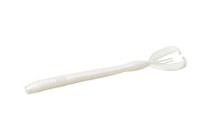 Zoom Z-Craw Worm 7In 10Bg White Pearl