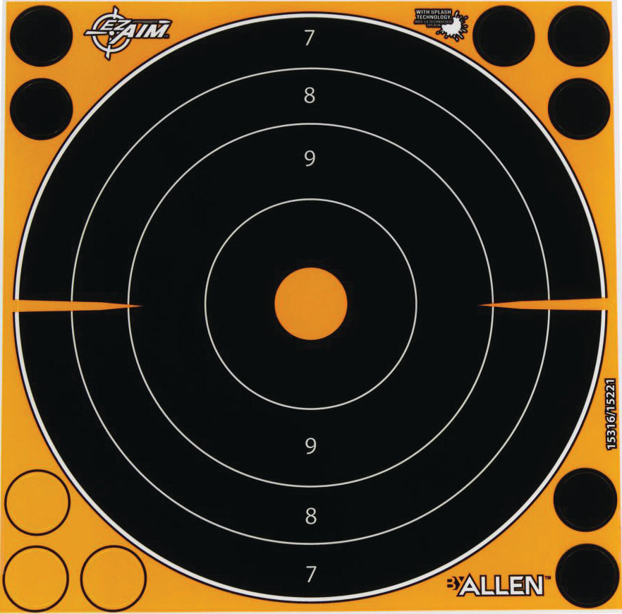 Allen Adhesive Sight-In Target Splash 8In 1Dot 30Pk